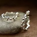 Boucles d'oreilles Bubbles argent