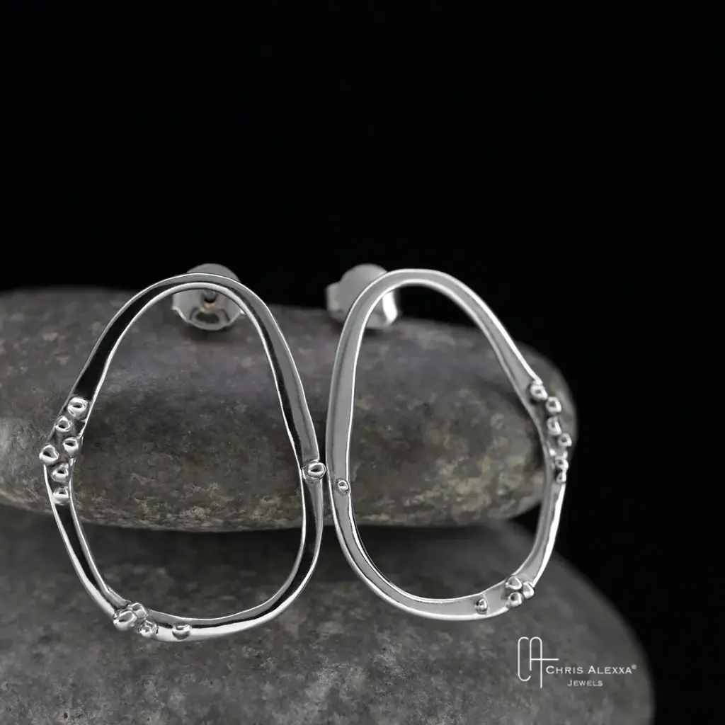 Boucles d'oreilles Envy argent medium
