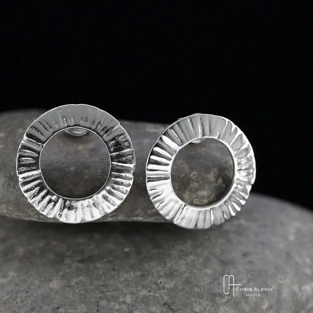 Boucles d'oreilles Meteorite