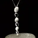 Pendentif argent Pollen twin