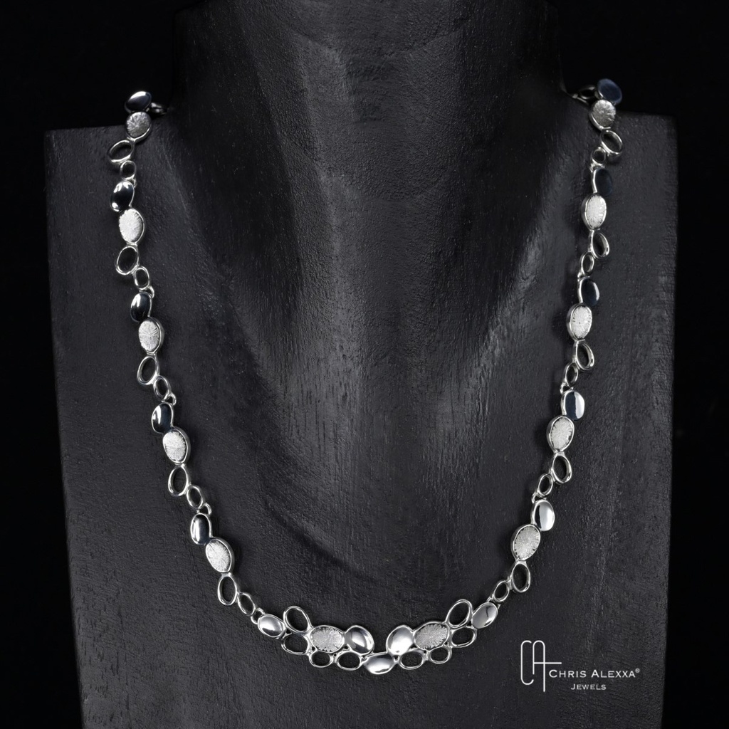 Collier argent Wolffia