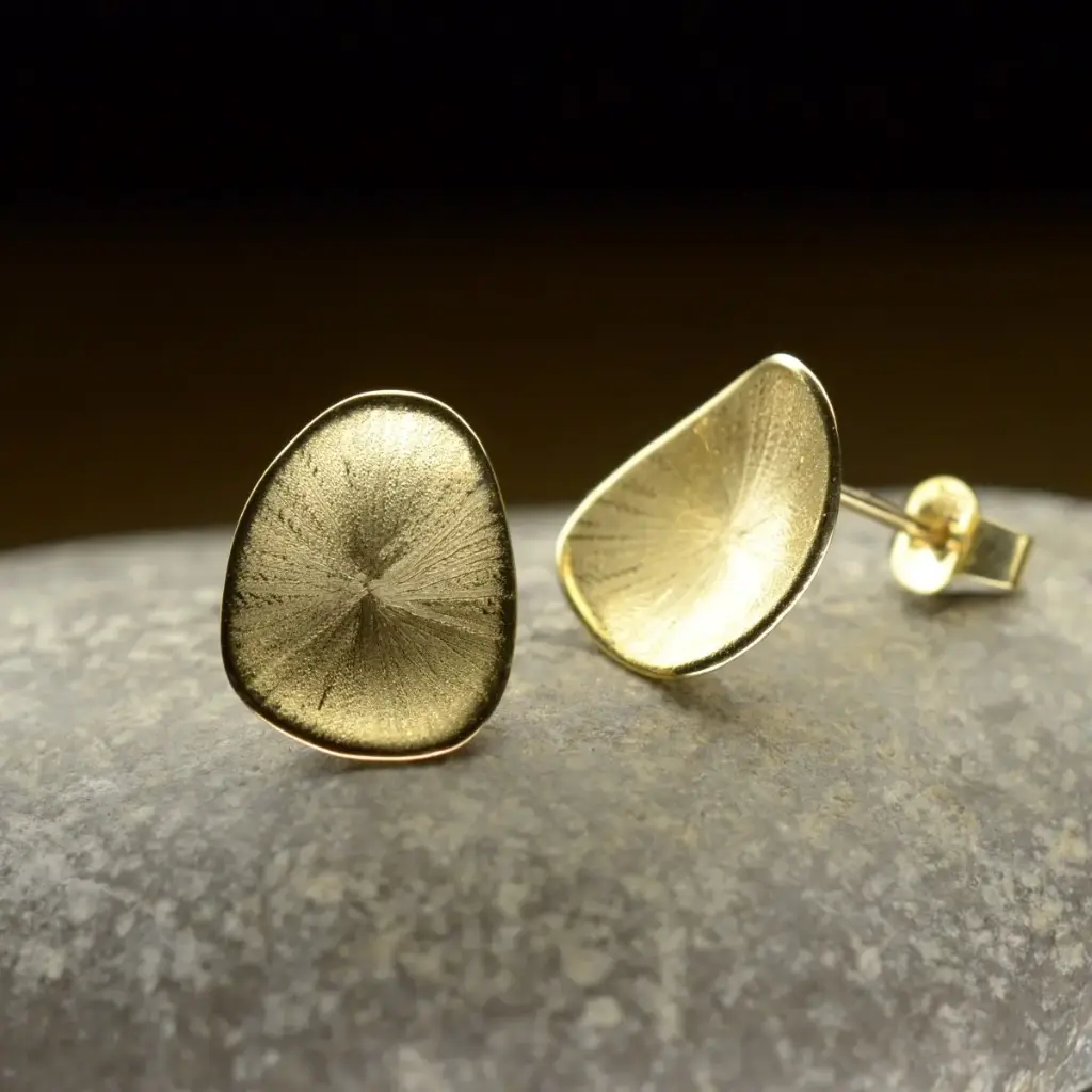 Boucles d'oreilles Corolle or courtes