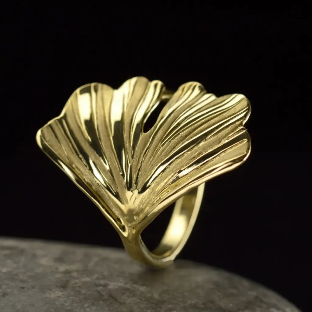 Bague Ginkgo or