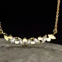 Pendentif Marquise diamants or