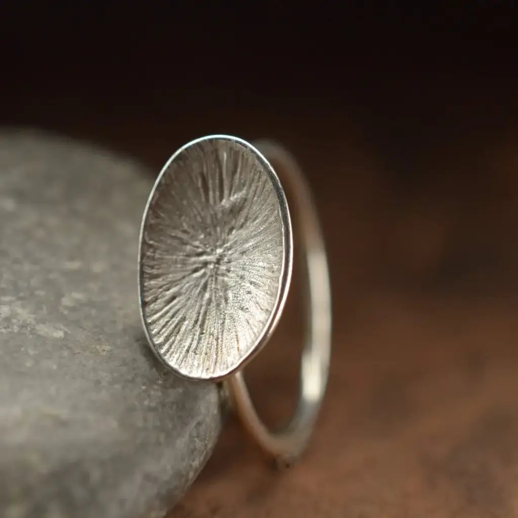 Bague argent Pollen six