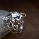 Bague argent Wolffia