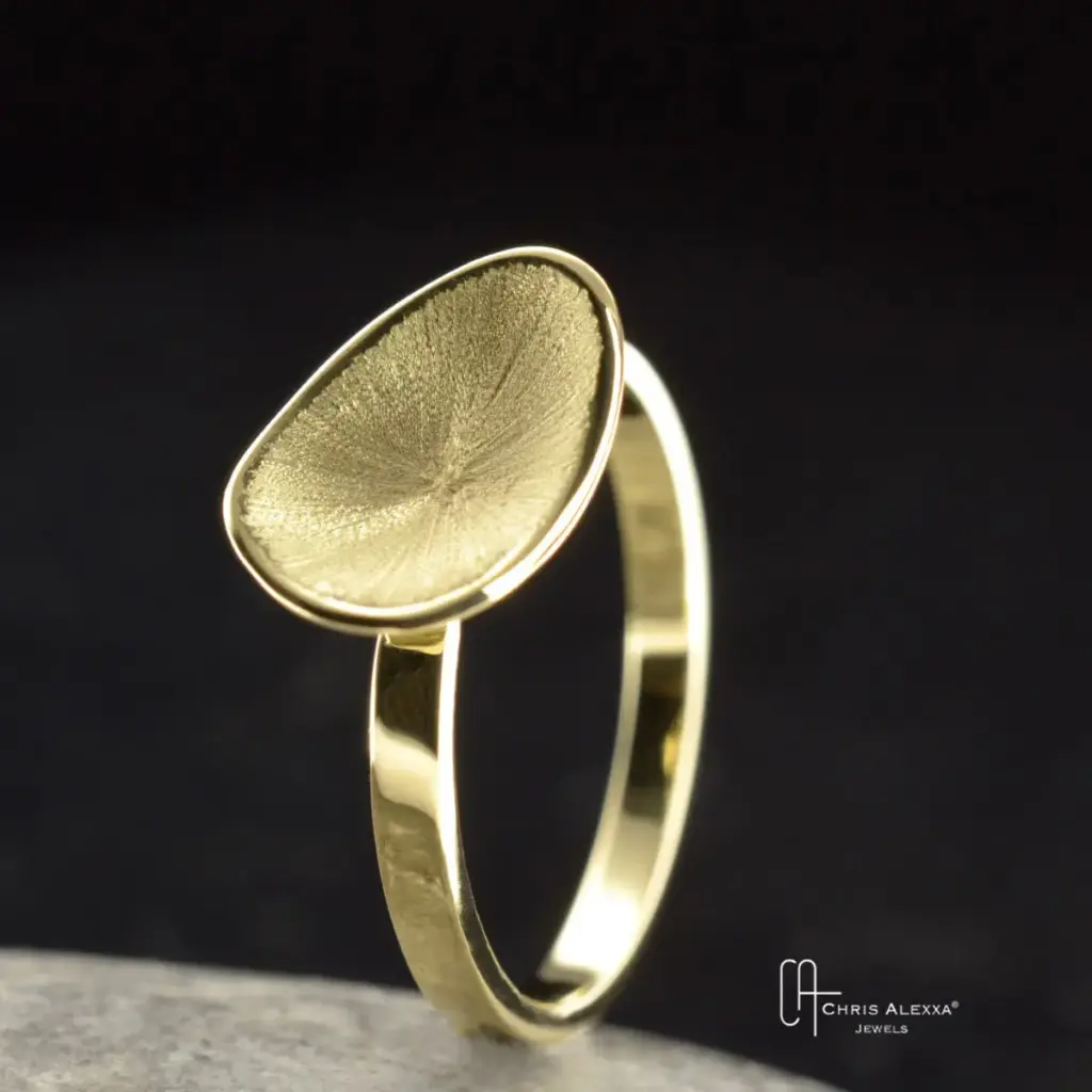 Bague or Corolle simple 