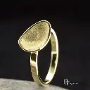 Bague or Corolle simple 