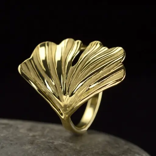 [GK12.1G] Bague Ginkgo or