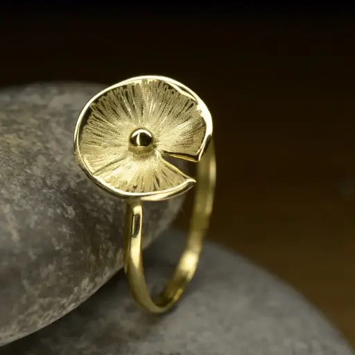 [NE12.3G] Bague or Nénuphar PM