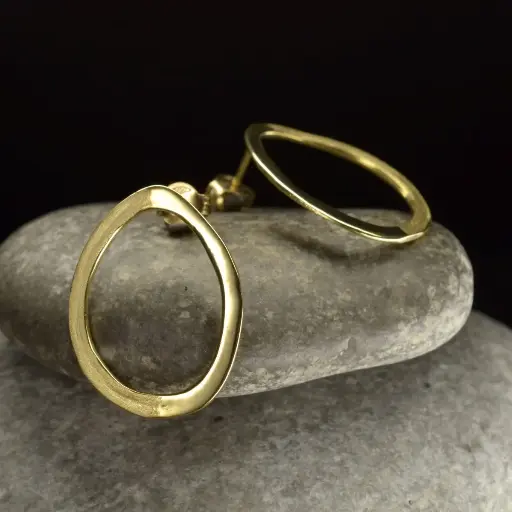 [PA14.2 G] Boucles d'oreilles or Pax medium