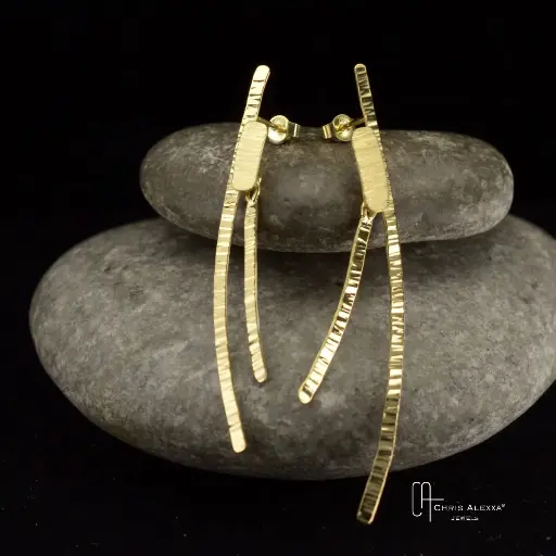 [SC14.1G] Boucles d'oreilles or Scorza