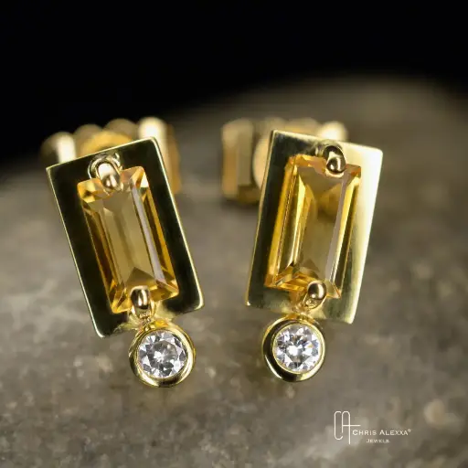 [2441-1696411487-1] Boucles d'oreilles diamant or rainbow mini