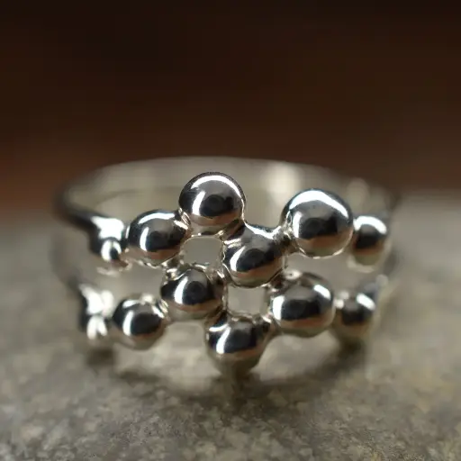 [BU12.2] Bague argent Bubbles