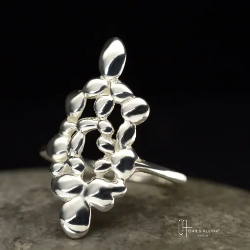 [DA12.1] Bague argent Dahli