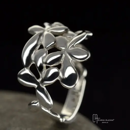 [DA12.2] Bague-anneau argent Dahli