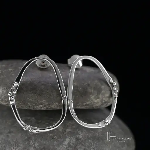 [EN14.2] Boucles d'oreilles Envy argent medium