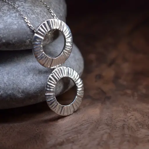 [ME13.1] Pendentif Meteorite double