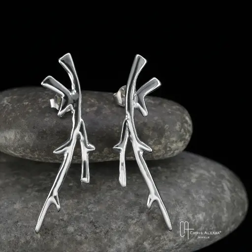 [RA14.1] Boucles d'oreilles argent Ramus
