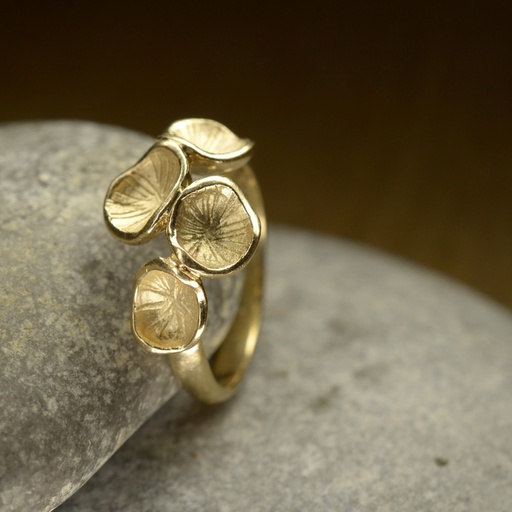 [PN12.2G] Bague or Pollen petite