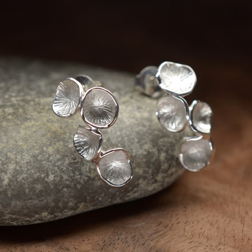 [PN14.1] Boucles d'oreilles Pollen argent