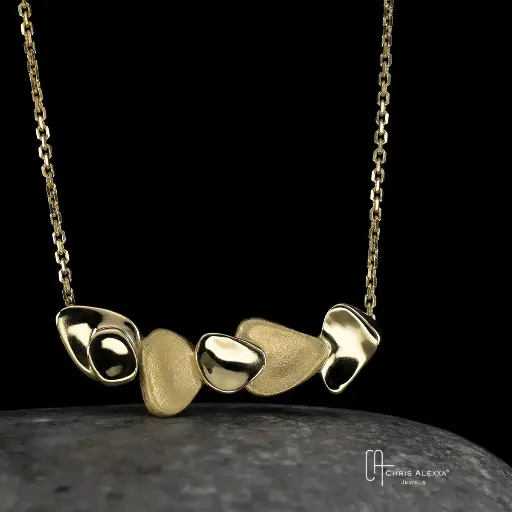 [PB13.1G] Pendentif Pebbles or