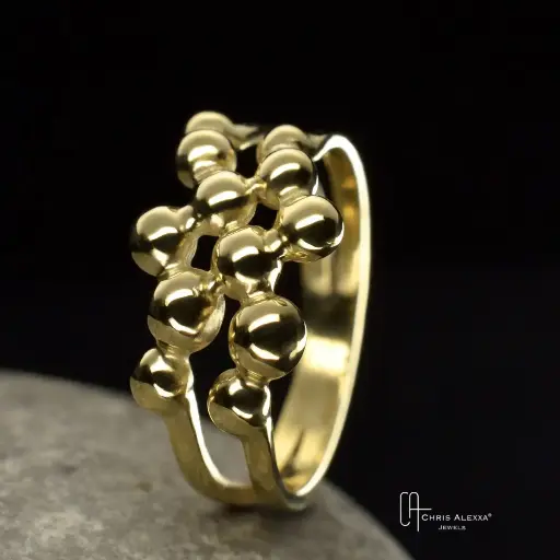 [BU12.2G] Bague or Bubbles double