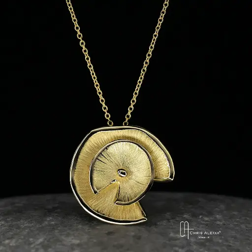 [NE13.2G] Pendentif or Nénuphar 
