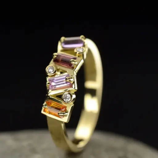 [RB12.1G] Bague Rainbow